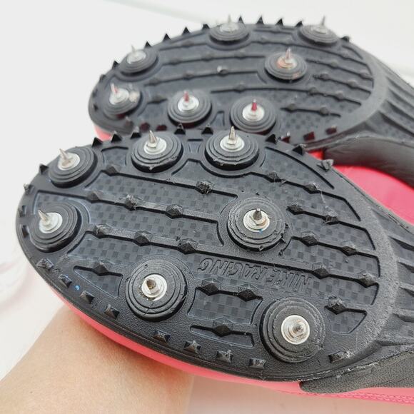 Nike Zoom Rival MD 7 Spike Woman's Sprint Running Shoes 616312-600 Size 8 Pink - Picture 7 of 10